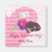 Aimant Fille Être amoureuse (Devant)