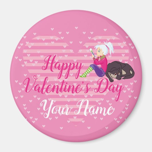 Aimant Fille Être amoureuse (Devant)