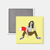 Aimant fille foy (Recto/Verso)