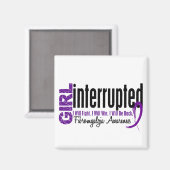 Aimant Fille Interrompue 1 Fibromyalgie (Recto/Verso)