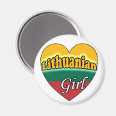 Aimant Fille lituanienne (Recto/Verso)