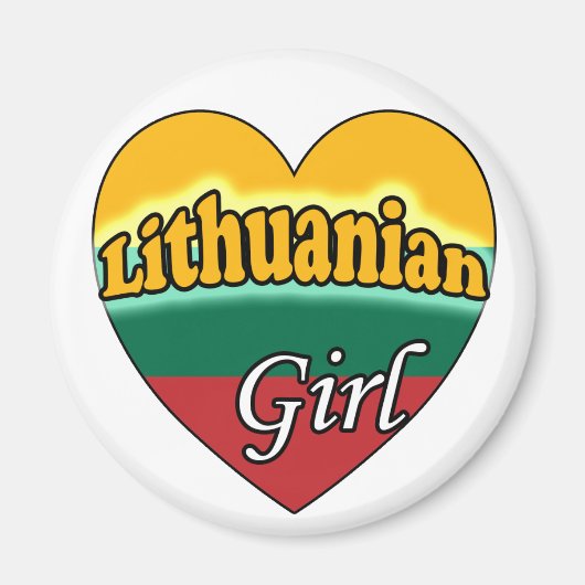 Aimant Fille lituanienne (Devant)