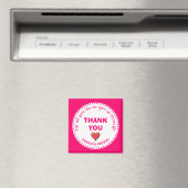 Aimant Fille MERCI rose incroyable personne (In Situ (Lave-vaisselle))