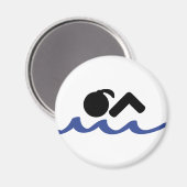 Aimant fille nageuse (Recto/Verso)