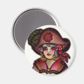 Aimant fille pirate (Recto/Verso)