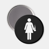 Aimant Fille scientifique (Recto/Verso)