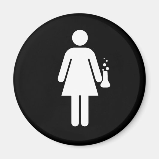 Aimant Fille scientifique (Devant)