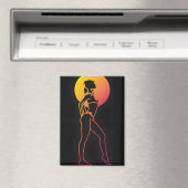 Aimant fille silhouette (In Situ (Lave-vaisselle))