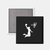 Aimant Fille squelette femme (Recto/Verso)