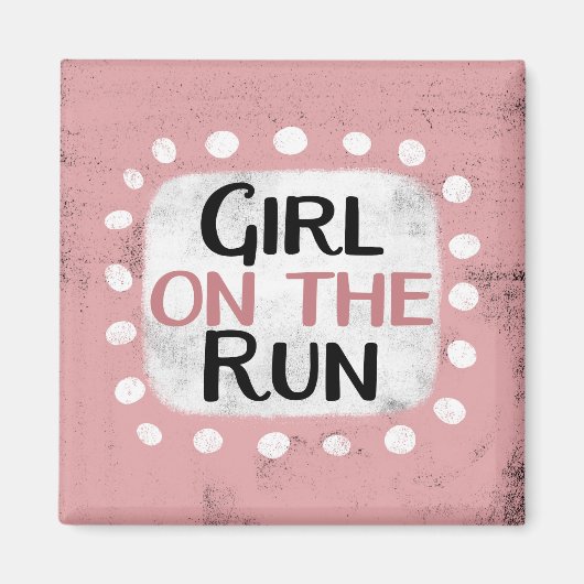 Aimant Fille Sur Le Réfrigérateur De Course (Devant)