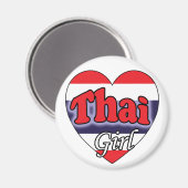 Aimant Fille thaïlandaise (Recto/Verso)
