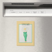Aimant Fille Tournesol Robe Verte (In Situ (Lave-vaisselle))