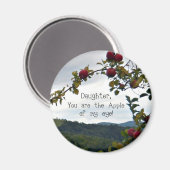 Aimant Fille, tu es la pomme de mon oeil ! (Recto/Verso)