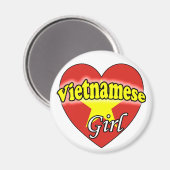 Aimant Fille vietnamienne (Recto/Verso)