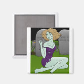 aimant fille zombie (Recto/Verso)