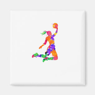 Aimant Filles Basketball Pour Ventilateur De Basketball E