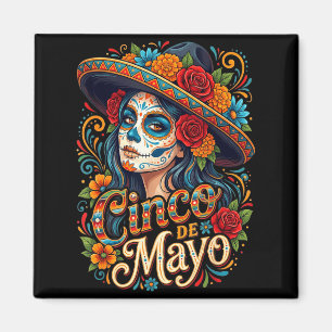 Aimant Filles de Cinco de Mayo femmes fiesta mexicaine 5 