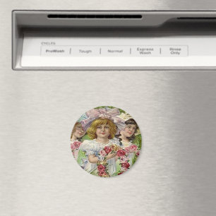 Aimant Filles du Jour de la Décoration vintage