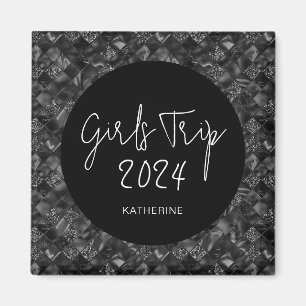 Aimant Filles Elégantes Personnalisées Voyage Faux Partie