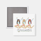 Aimant filles gymnastique (Recto/Verso)