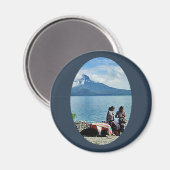 Aimant Filles mayas à Lago Atitlan (Recto/Verso)