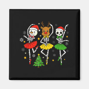 Aimant Filles Noël Ballet Squelette Ballerine Femmes Sk