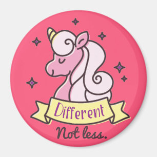 Aimant Filles sensibilisation sur l'autisme, différente