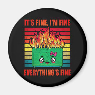 Aimant Filles Tout est en feu