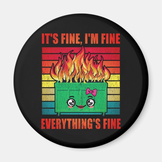 Aimant Filles Tout est en feu (Devant)