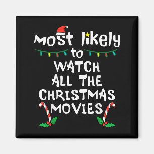 Aimant Film de Noël le plus susceptible d'être regardé Xm