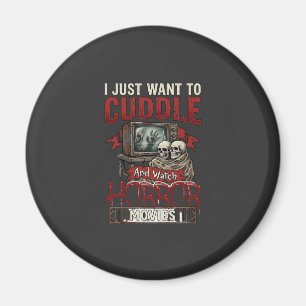 Aimant Films d'horreur câlins Halloween Crânes Télévision