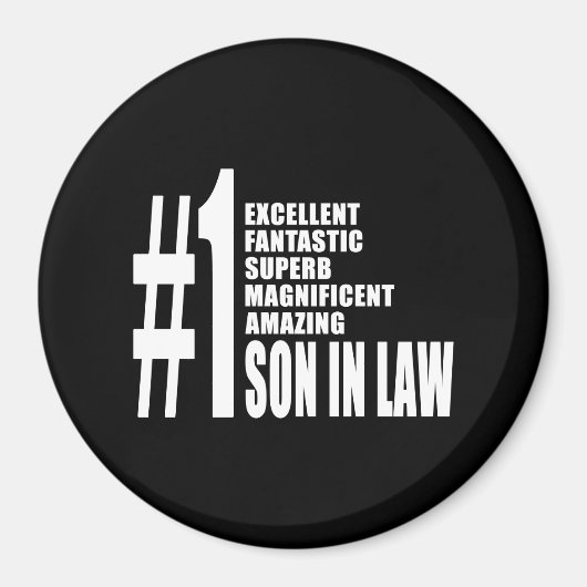 Aimant Fils cool en droit : Numéro Un Fils en droit (Devant)