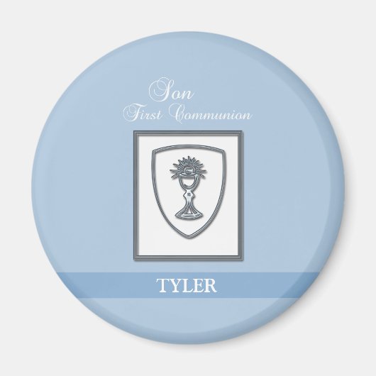 Aimant Fils, première communion chalice d'argent (Devant)