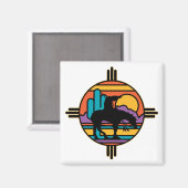 Aimant Fin du sentier Amérindiens (Recto/Verso)