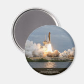 Aimant Finale Space Shuttle lancement STS-135 Atlantis (Recto/Verso)