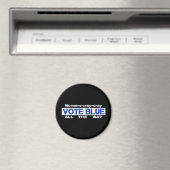 Aimant Fini Cray Cray Vote Blue Tout Le Chemin (In Situ (Lave-vaisselle))