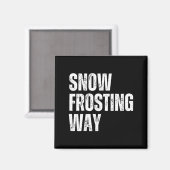 Aimant Finition neige façon plus amusante professeur élèv (Recto/Verso)