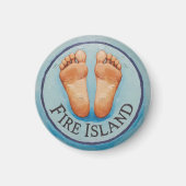 Aimant Fire Island barefoot & fancy free Funny fridge (Devant)