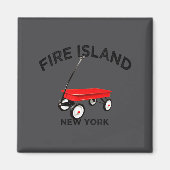 Aimant Fire Island Large Version Red Wagon Long Island Ny (Devant)