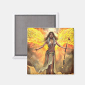 Aimant Fire Phoenix Ma'at (Recto/Verso)