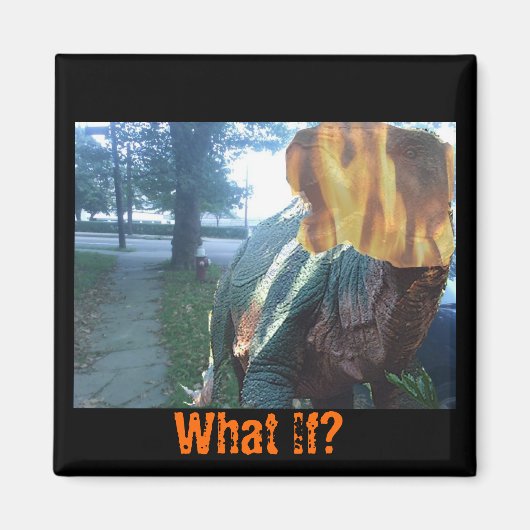 Aimant Firery Dino, Et Si ? (Devant)