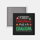 Aimant First Christmas As Grandpa Family Matching New Gra (Recto/Verso)