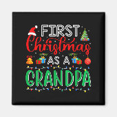 Aimant First Christmas As Grandpa Family Matching New Gra (Devant)