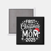 Aimant First Christmas As Mom 2025 Matching Family Holida (Recto/Verso)