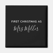 Aimant First Christmas As Mrs D Name  (Devant)