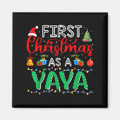 Aimant First Christmas As Yaya Family Matching New Yaya (Devant)