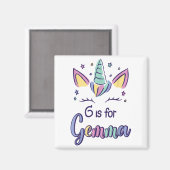 Aimant First Name Gemma D G Is For Gemma  (Recto/Verso)