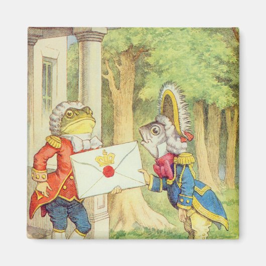 Aimant Fish-Footman livre une invitation à un (Devant)