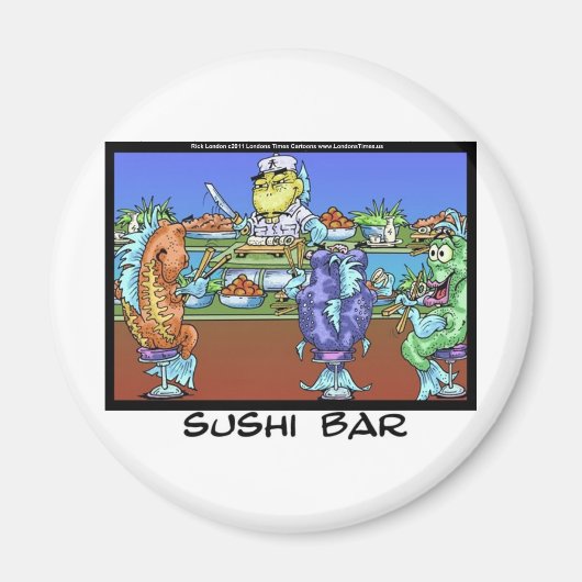 Aimant Fish Meet Markets AKA Sushi Bar Dons Amusants & Ca (Devant)