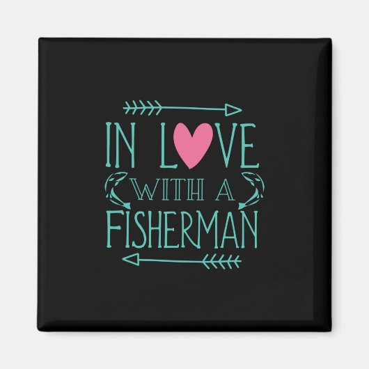 Aimant Fisher En Amour Avec Un Pêcheur (Devant)